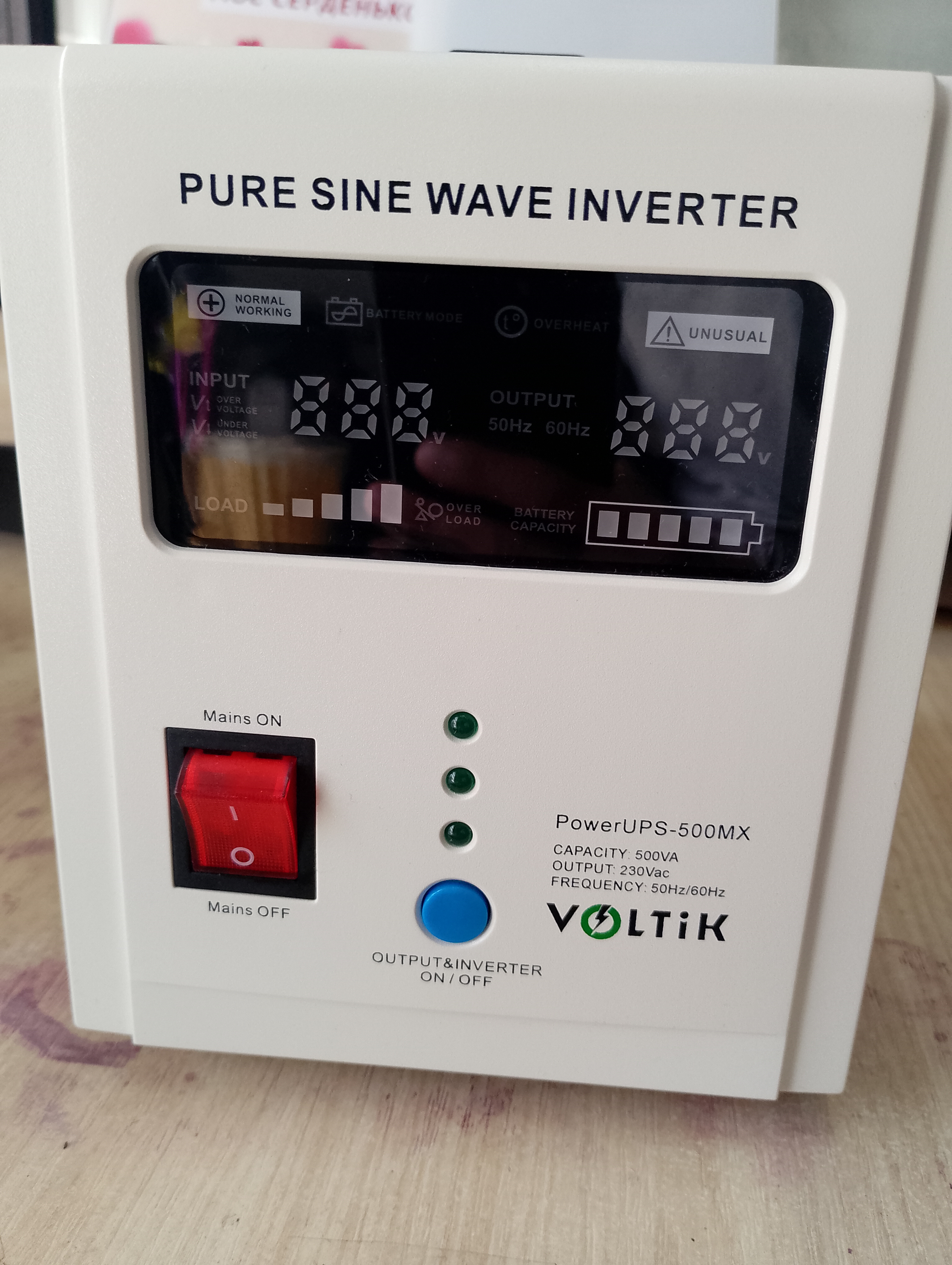 Джерело безперебійного живлення Voltik POWER UPS 500 MX 12V