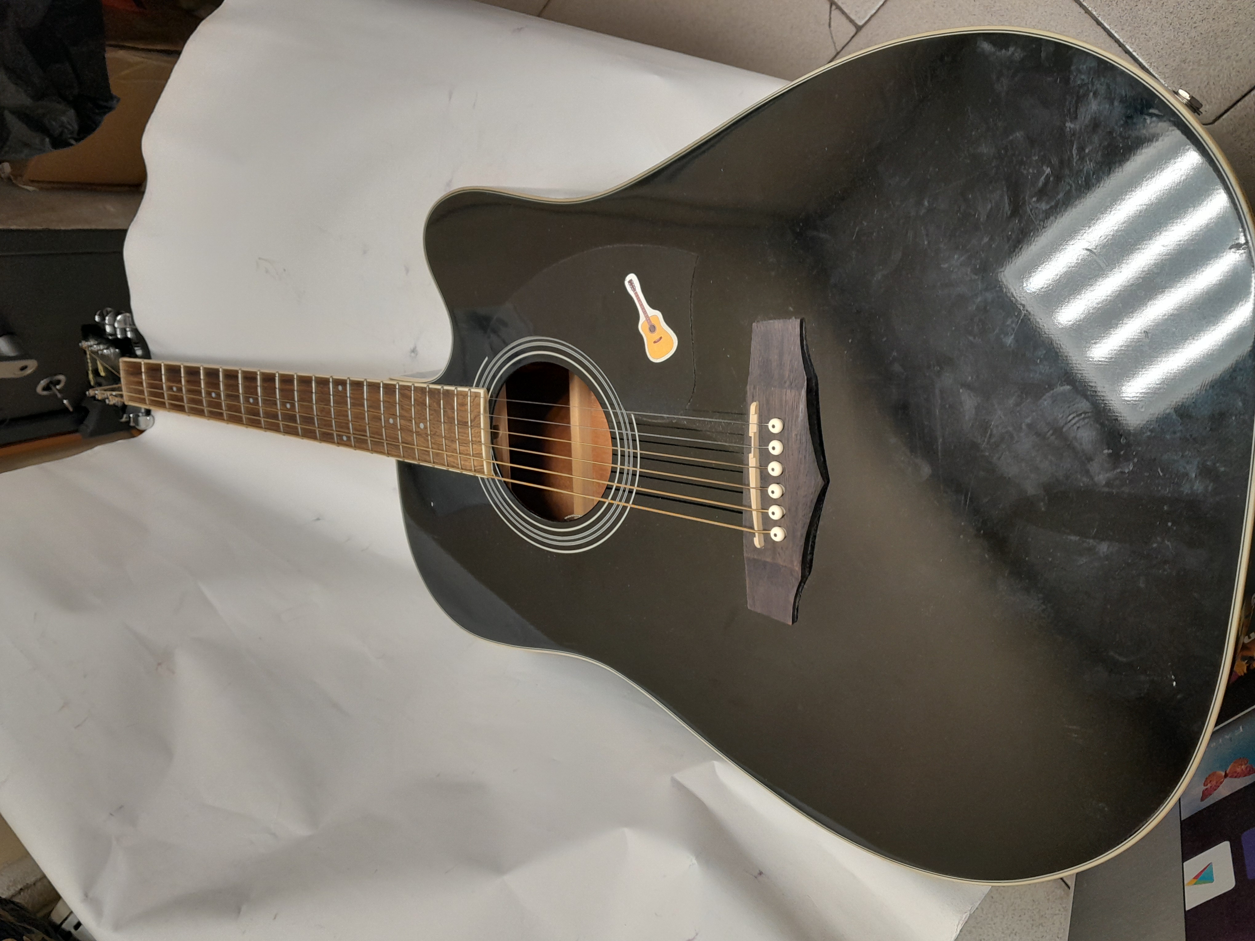 Електроакустична гітара Ibanez PF15ECE BK