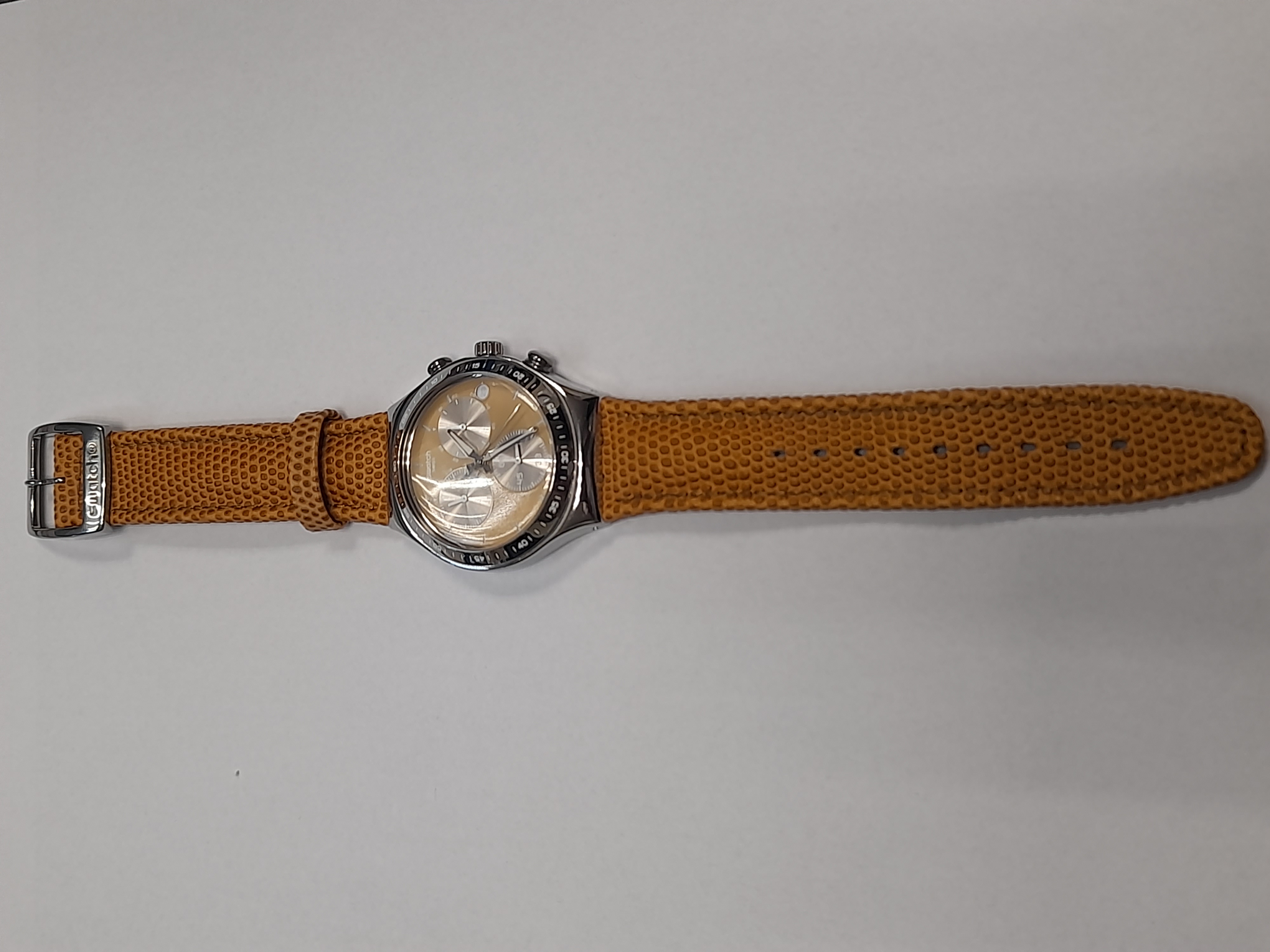 Годинник наручний Swatch Irony Chrono Sand Dune YCS582